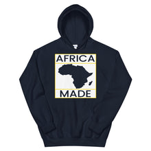 Load image into Gallery viewer, Africa Made (White &amp; Gold) Hoodie