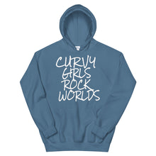 Load image into Gallery viewer, Curvy Girls Rock Worlds Hoodie