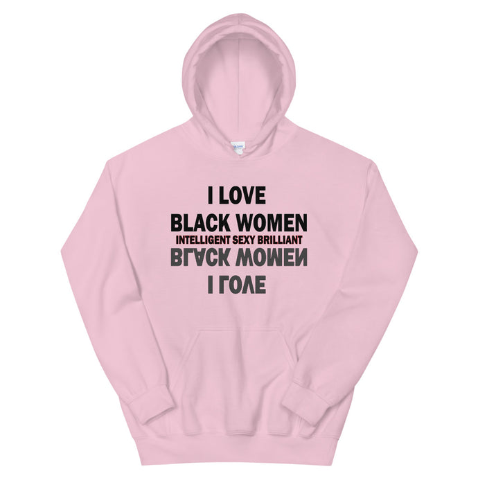 I Love Black Women (Reflection) Hoodie