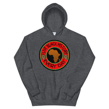 Load image into Gallery viewer, I Live Black History Everyday Hoodie