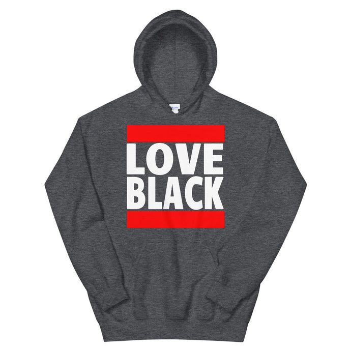 Love Black Old School Hoodie