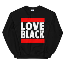 Load image into Gallery viewer, Love Black Old School Sweatshirt