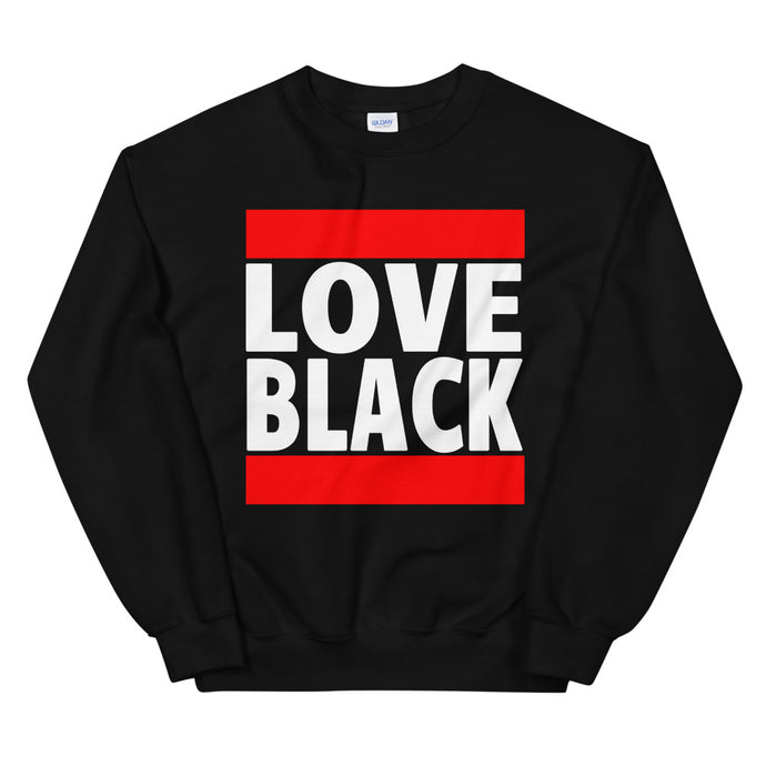 Love Black Old School Sweatshirt