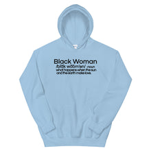 Load image into Gallery viewer, Black Woman Defined Hoodie