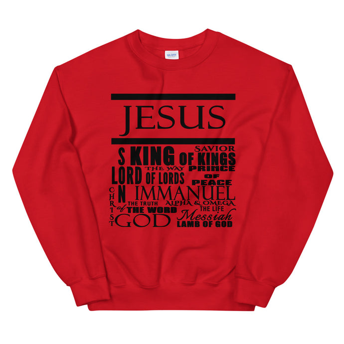 Jesus - His NamesSweatshirt