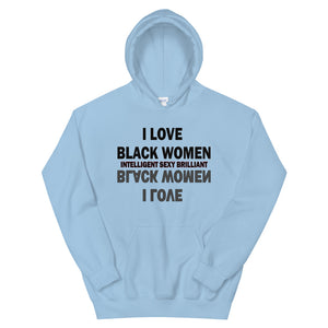I Love Black Women (Reflection) Hoodie