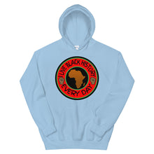 Load image into Gallery viewer, I Live Black History Everyday Hoodie