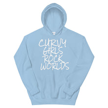 Load image into Gallery viewer, Curvy Girls Rock Worlds Hoodie