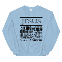 Load image into Gallery viewer, Jesus - His NamesSweatshirt