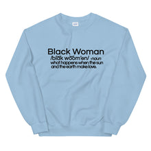 Load image into Gallery viewer, Black Woman Defined Sweatshirt